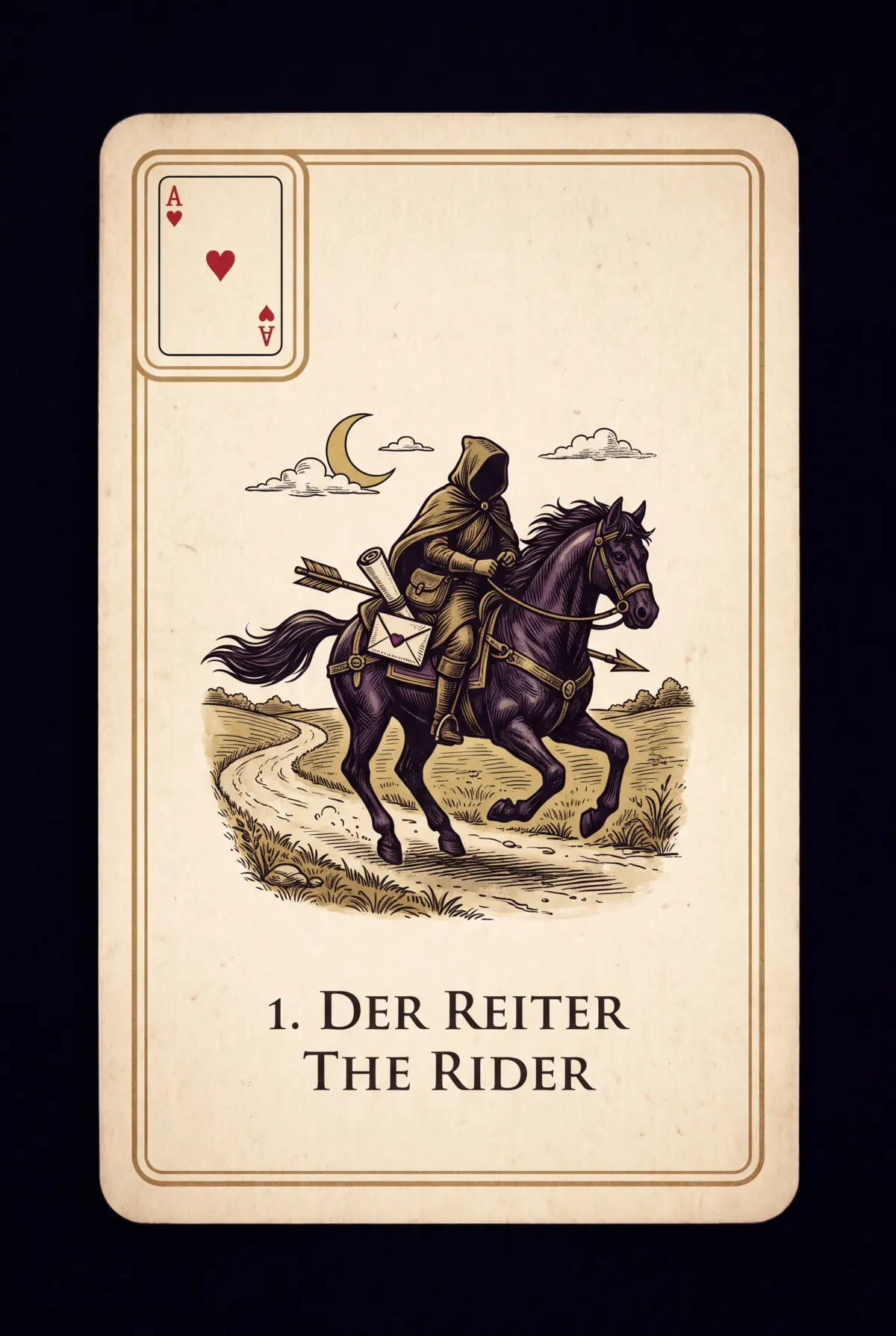 Lenormandkarte Der Reiter